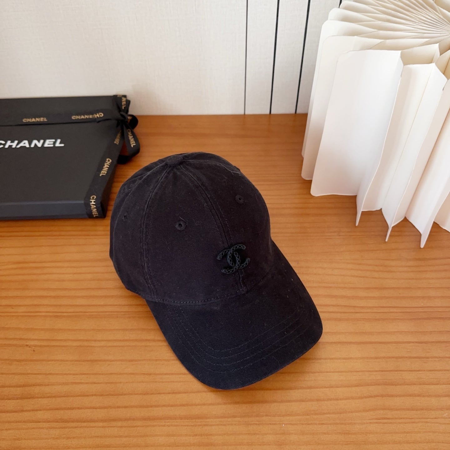 Chanel New Baseball Cap Black in Cotton 960124