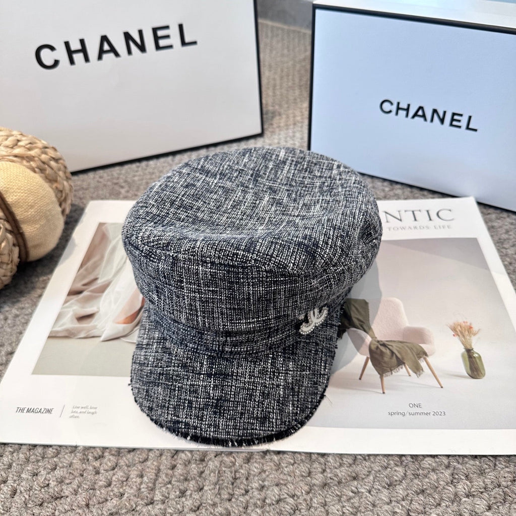 Chanel New Military Cap Grey Jean 960054