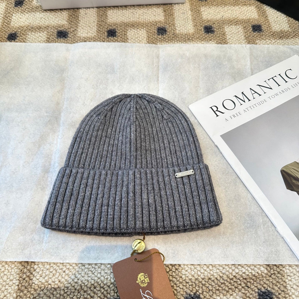 Loro Piana Classic New Style Grey Hat Knitting 961813