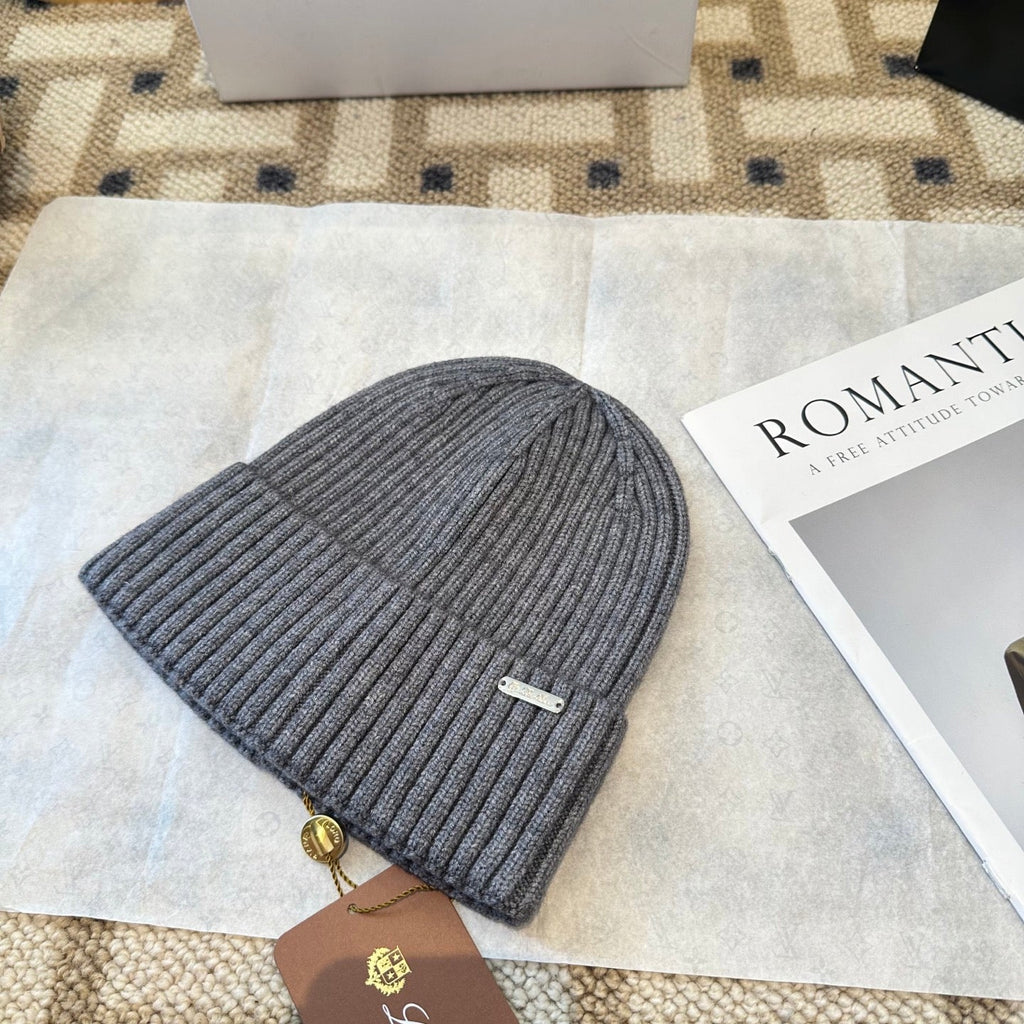 Loro Piana Classic New Style Grey Hat Knitting 961813