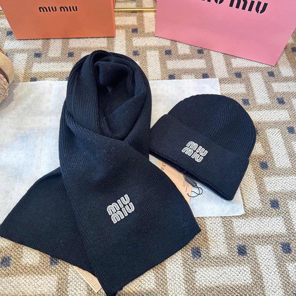 Miu Miu Black Wool Knit Set 979745