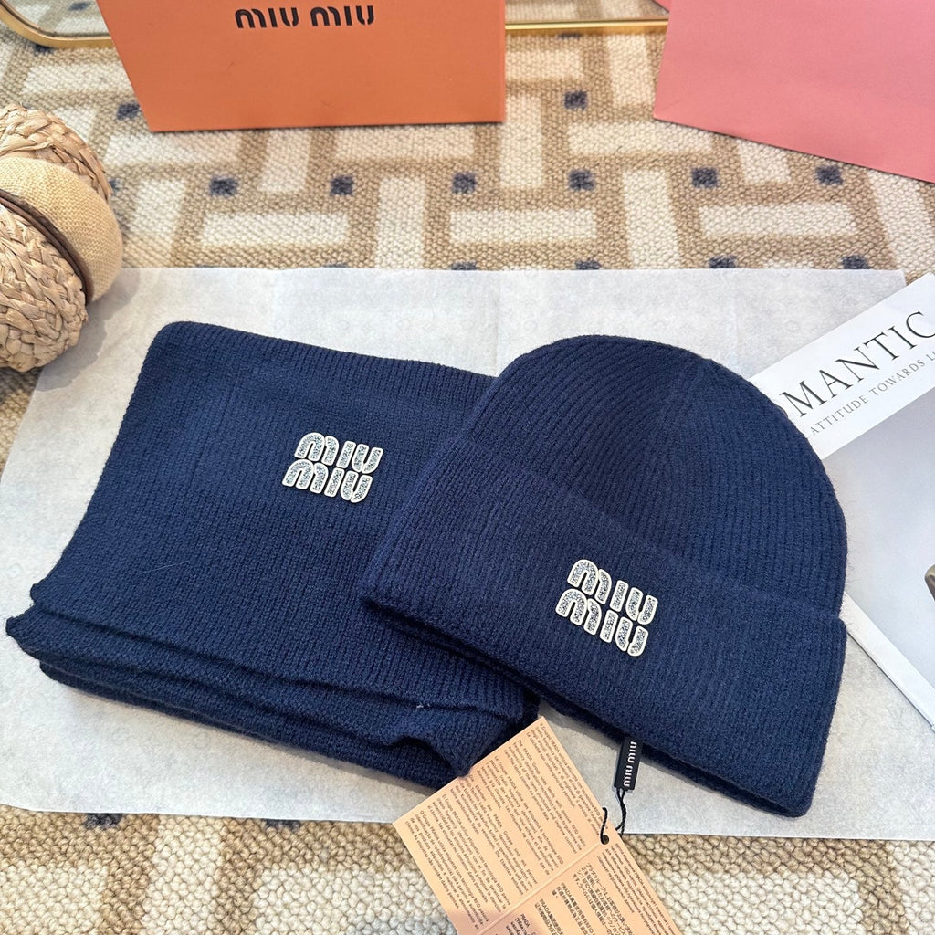 Miu Miu Blue Wool Knit Set 979746