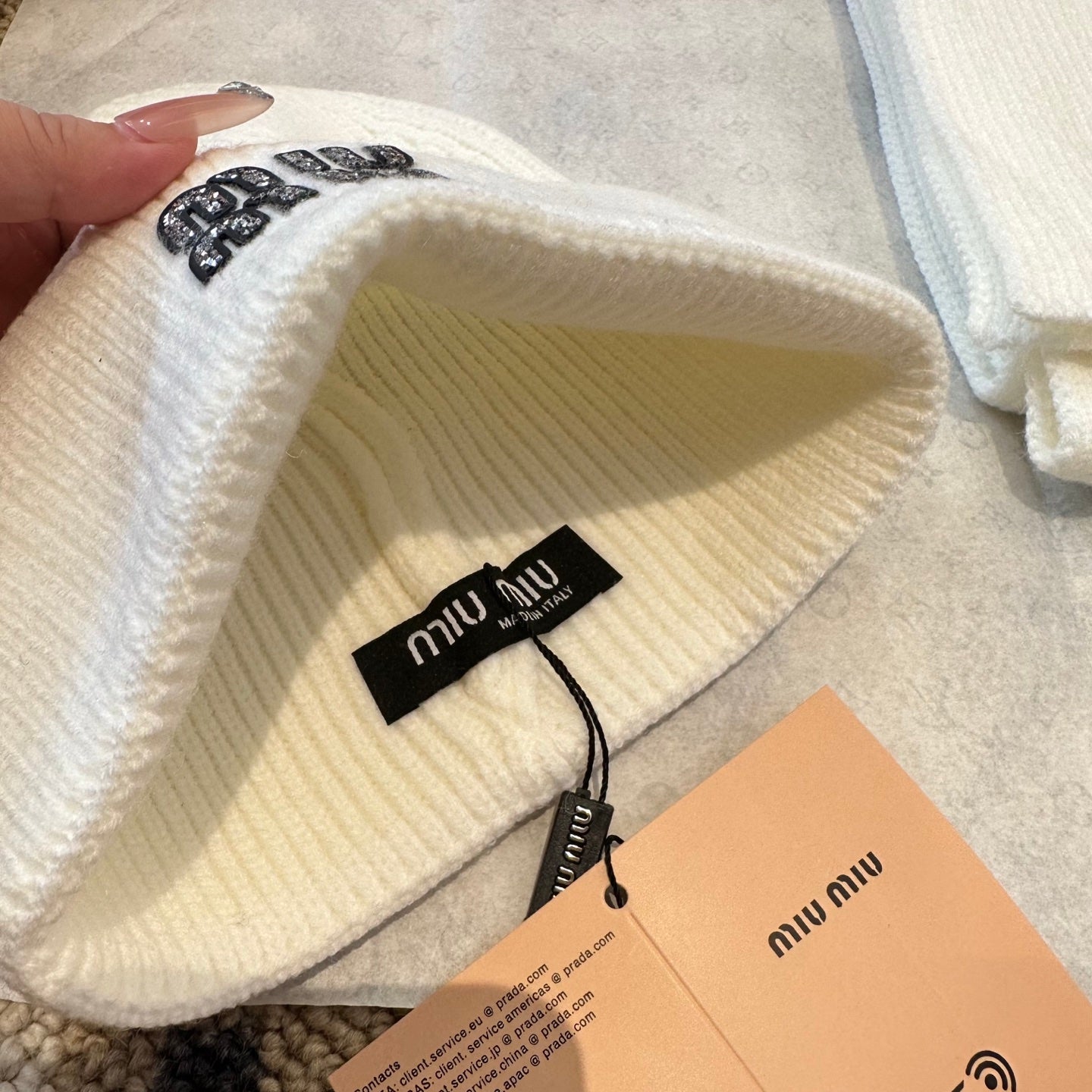 Miu Miu White Wool Knit Set 979750