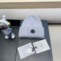 Moncler Classic Powder Blue Knit Hat in Cashmere 980194