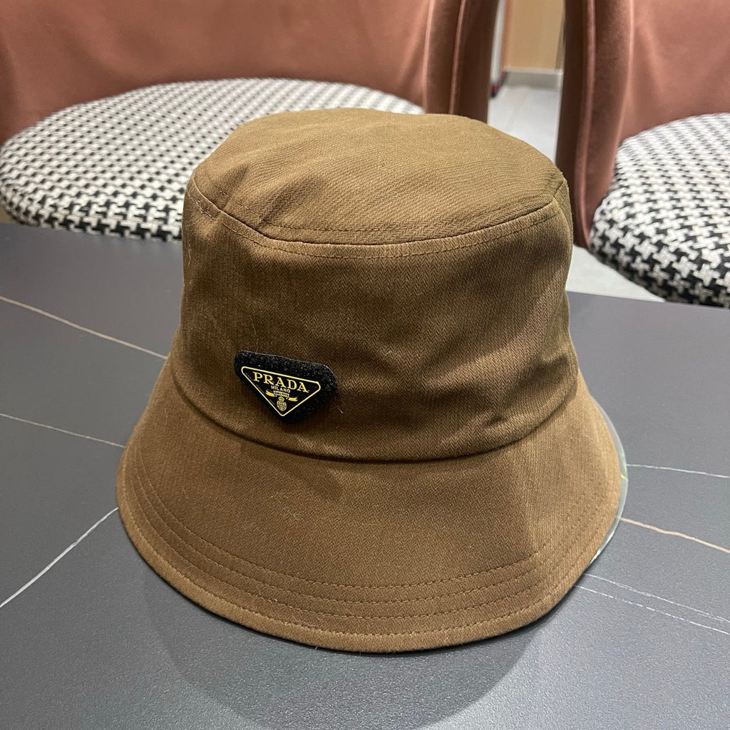 Prada 25 Bucket Hat Brown in Canvas 122131