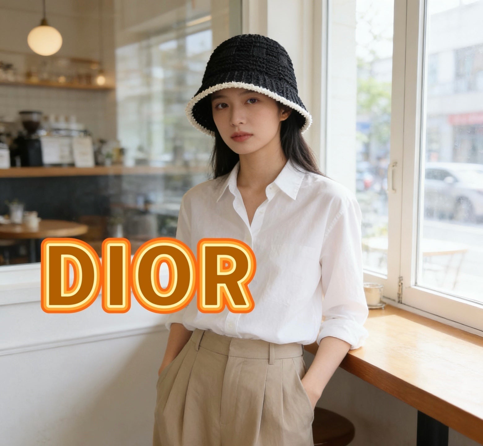 Dior Bucket Hat Black in Mesh 192312