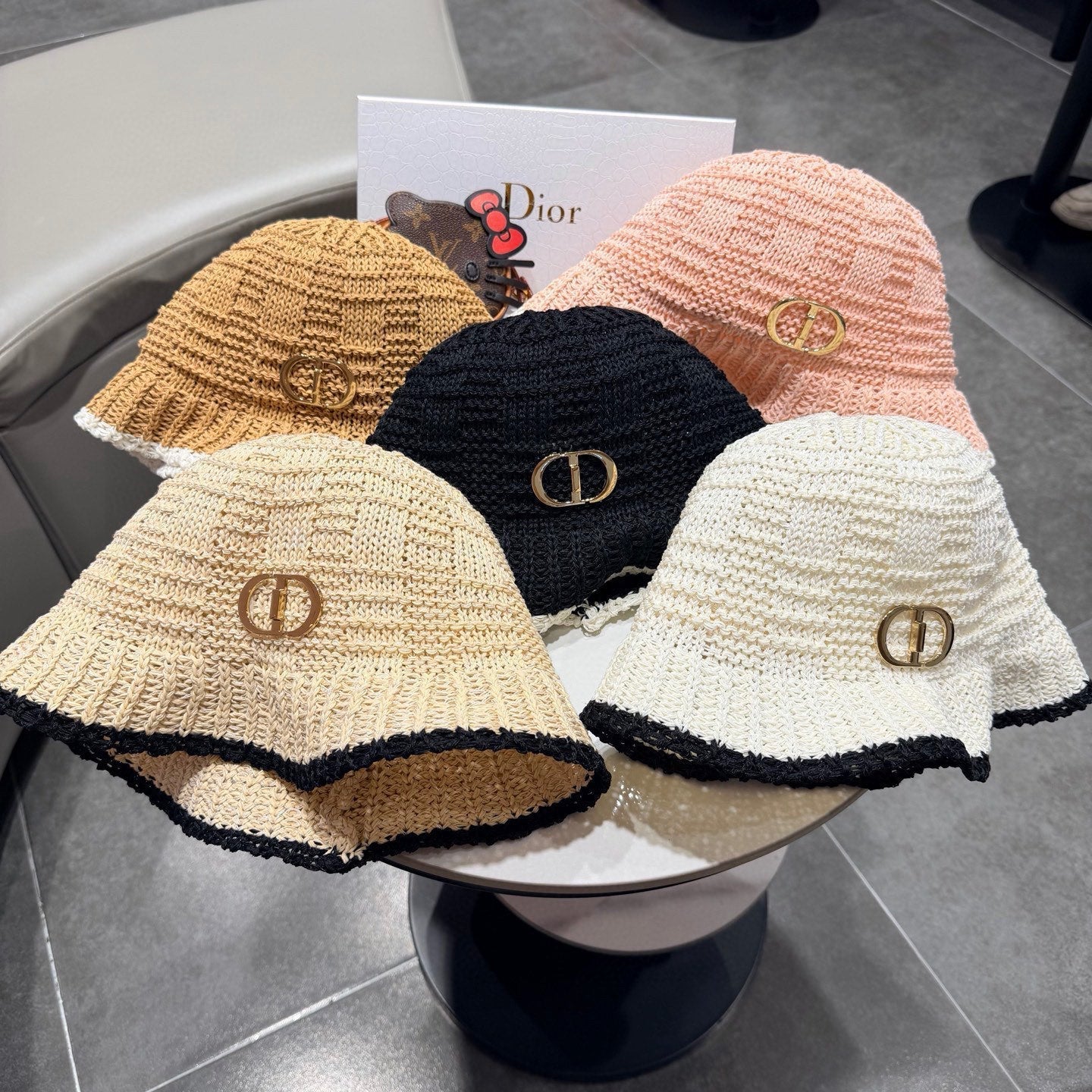 Dior Bucket Hat Black in Mesh 192312