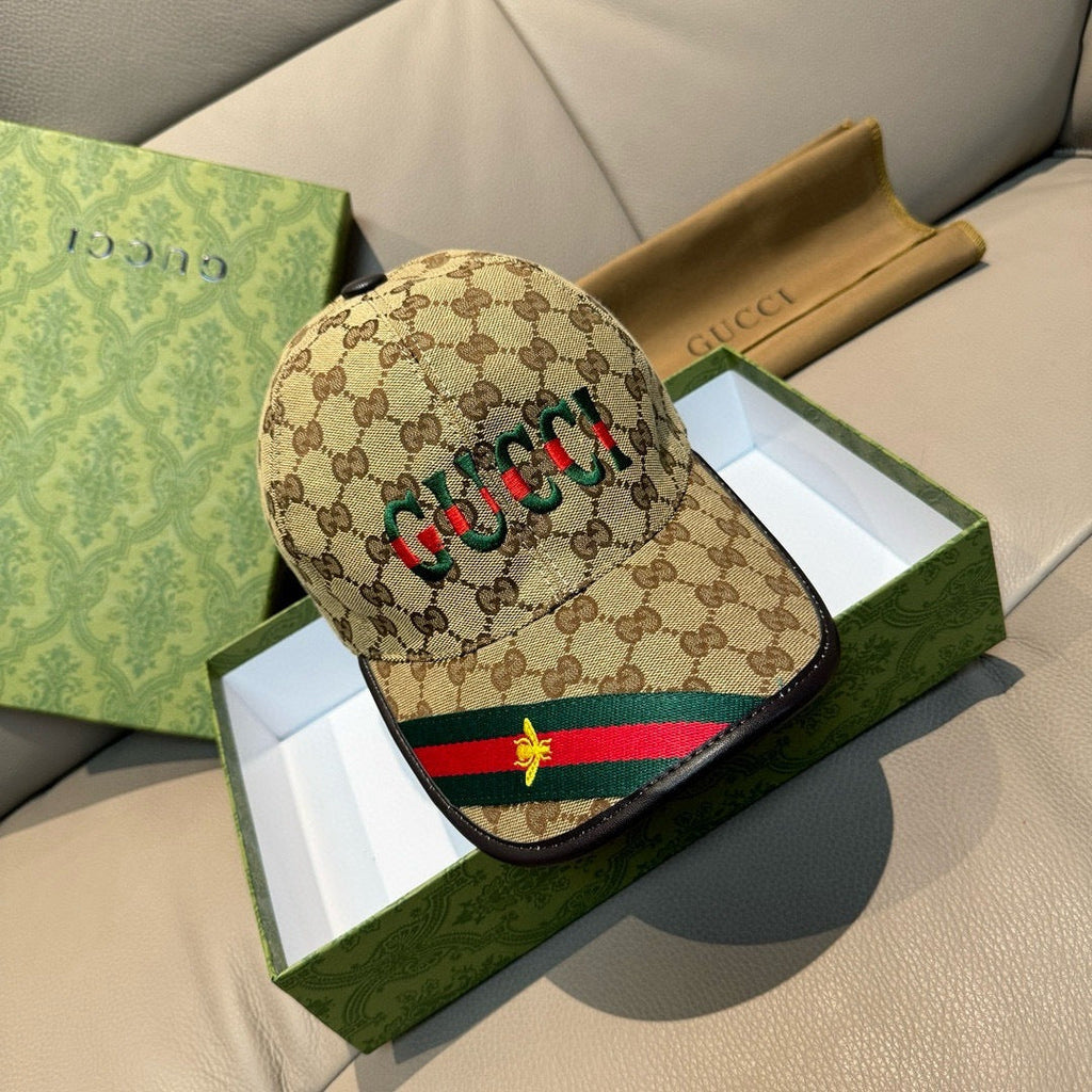 Gucci Baseball Cap Brown in Canvas 193862