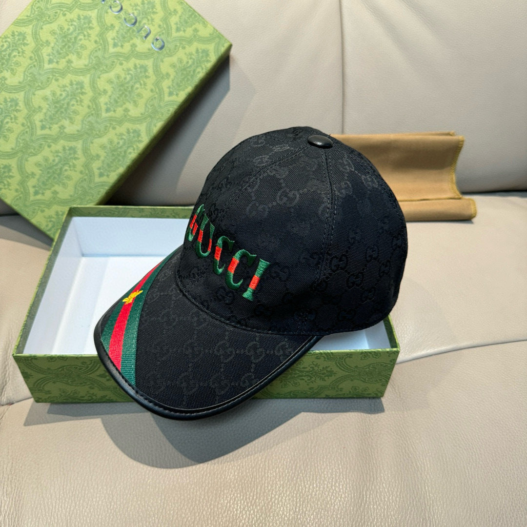 Gucci Baseball Cap Black in Canvas 193861
