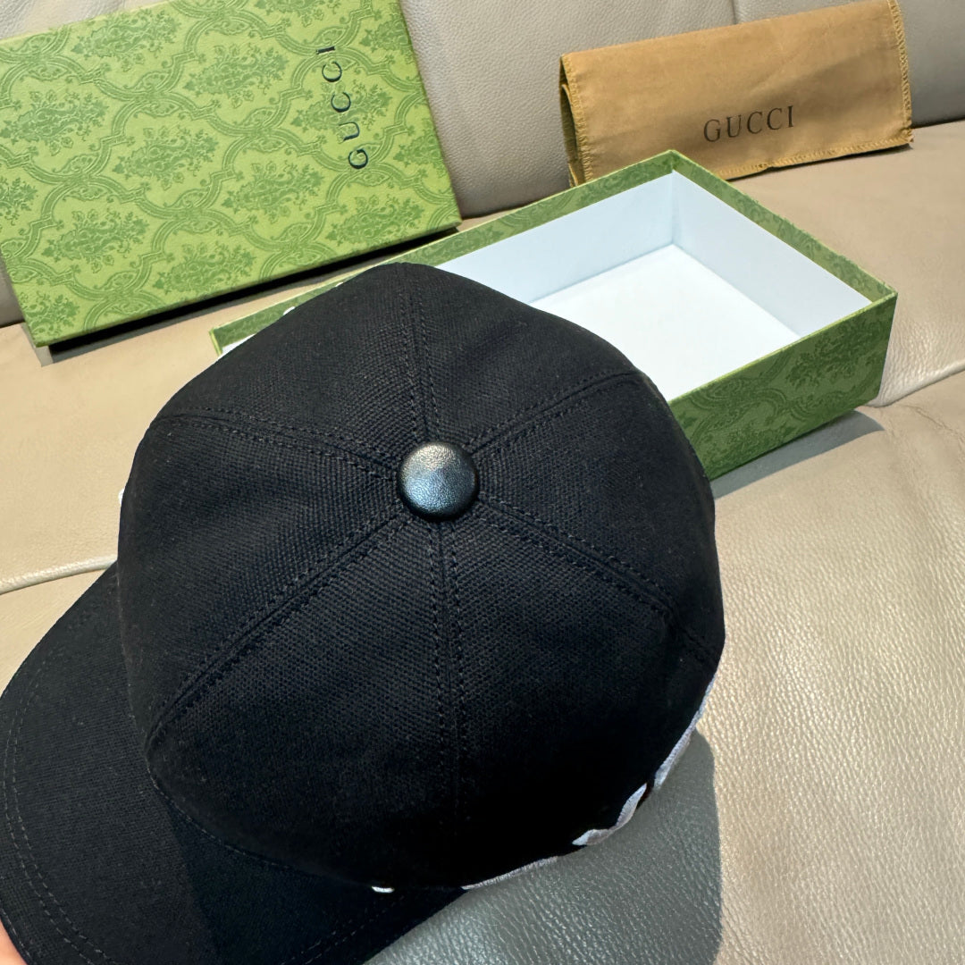 Gucci Baseball Cap Black in Canvas 193826