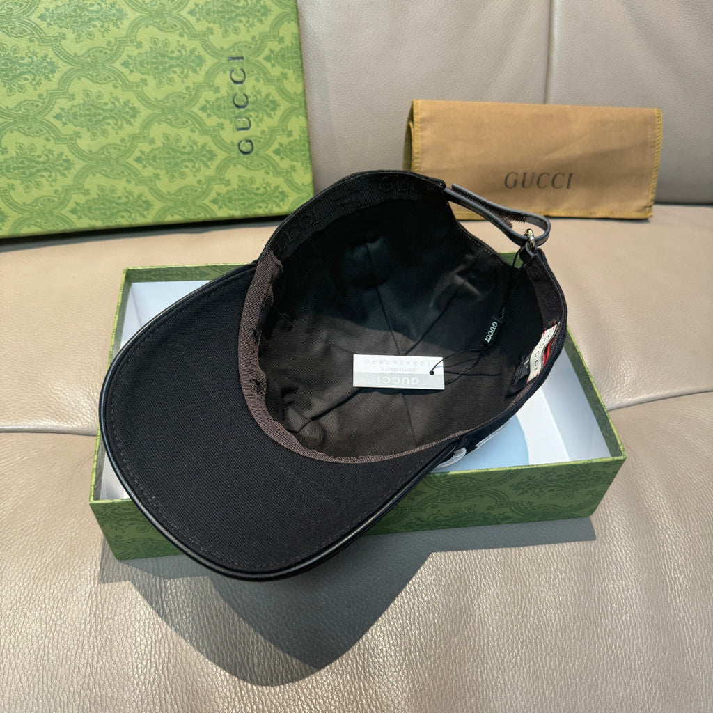 Gucci Baseball Cap Black in Canvas 193826