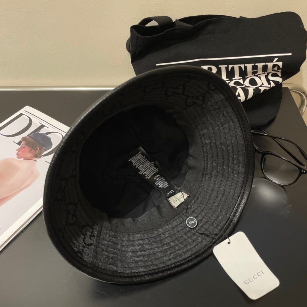GUCCI Bucket Hat Black in Cloth 194197