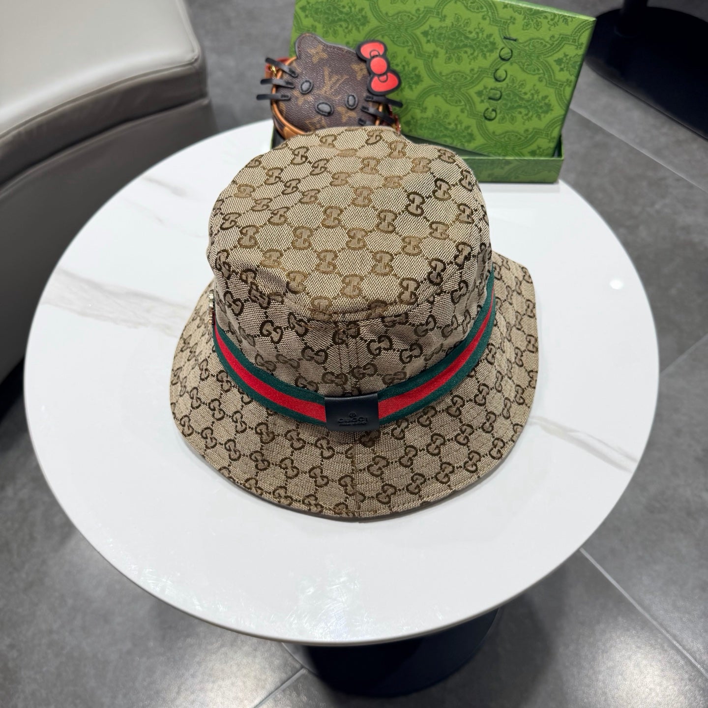 Gucci Bucket Hat Brown in Cloth 194032