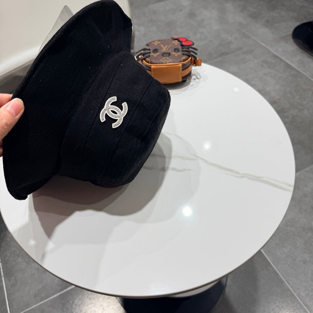 Chanel Style Fisherman Hat Black in Cloth 192299