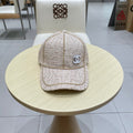 Chanel Baseball Cap With Heavy Pearl Light Pink in Cloth 192118