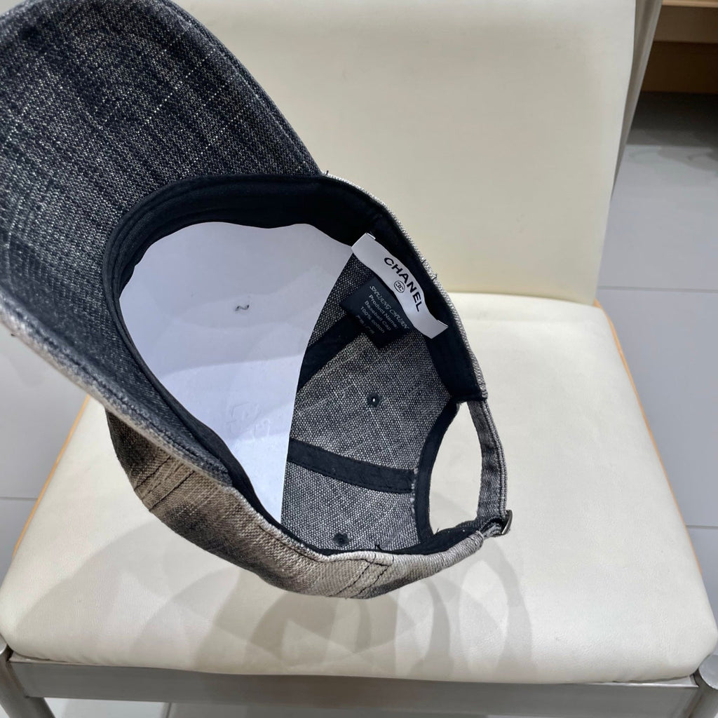 Chanel Baseball Cap Gray in Denim 192109
