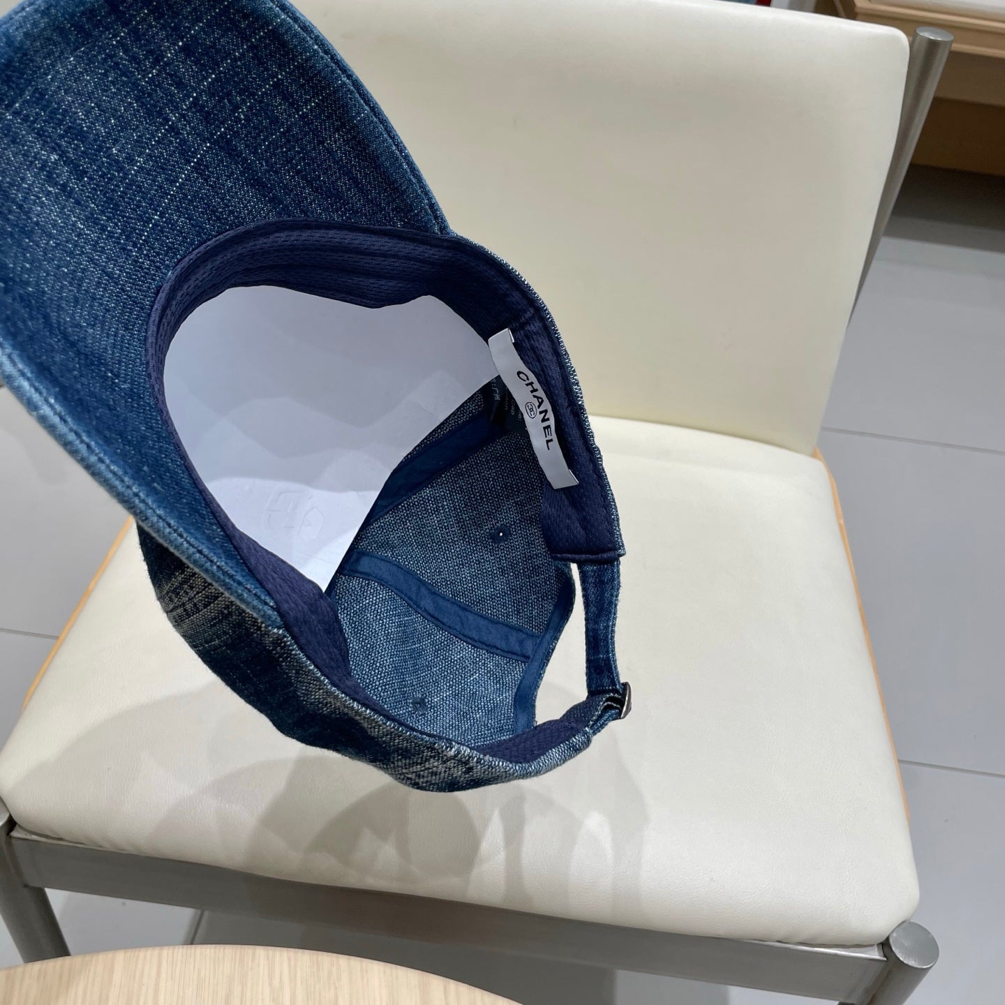 Chanel Baseball Cap Blue in Denim 192108
