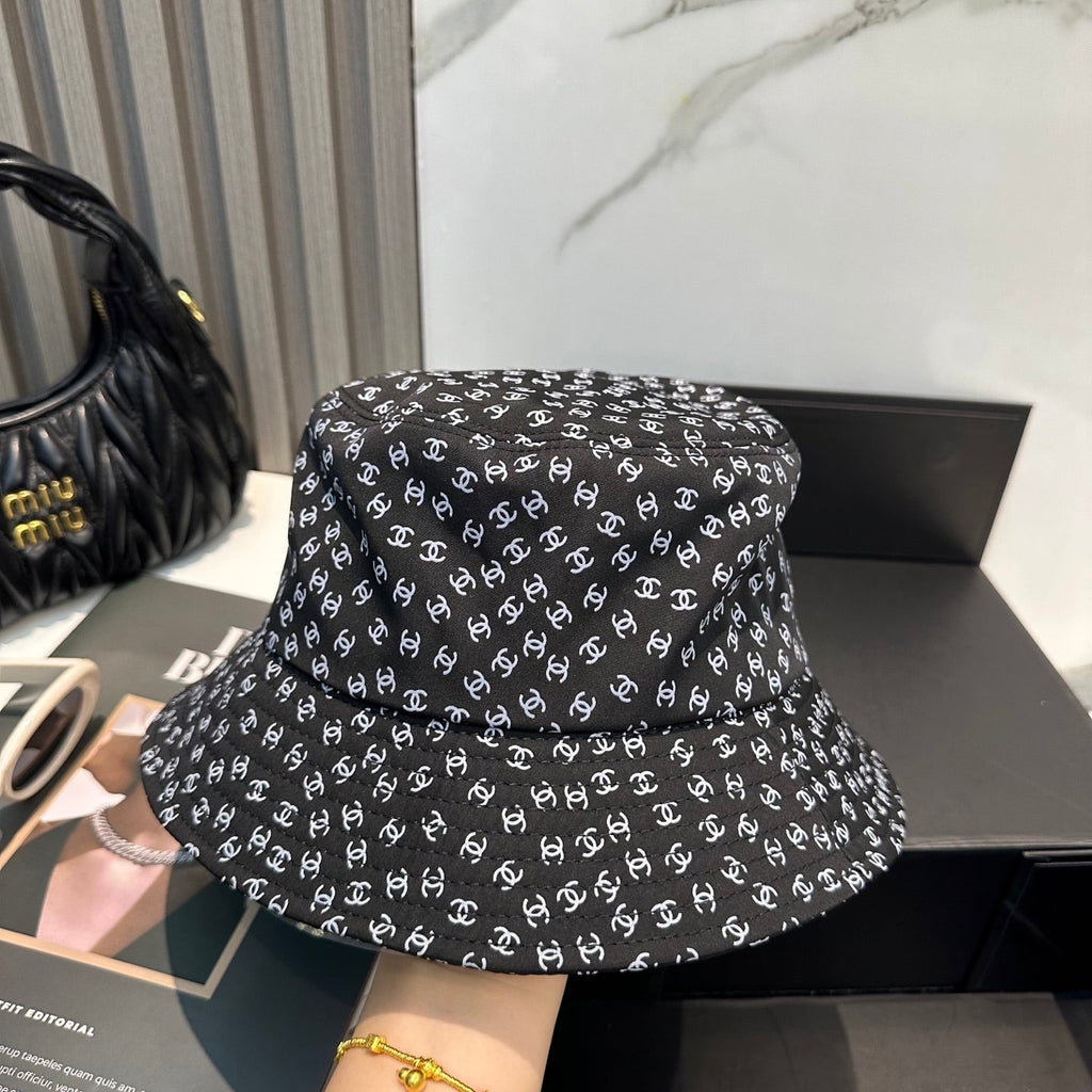 Chanel Bucket Hat Black in Cloth 192001