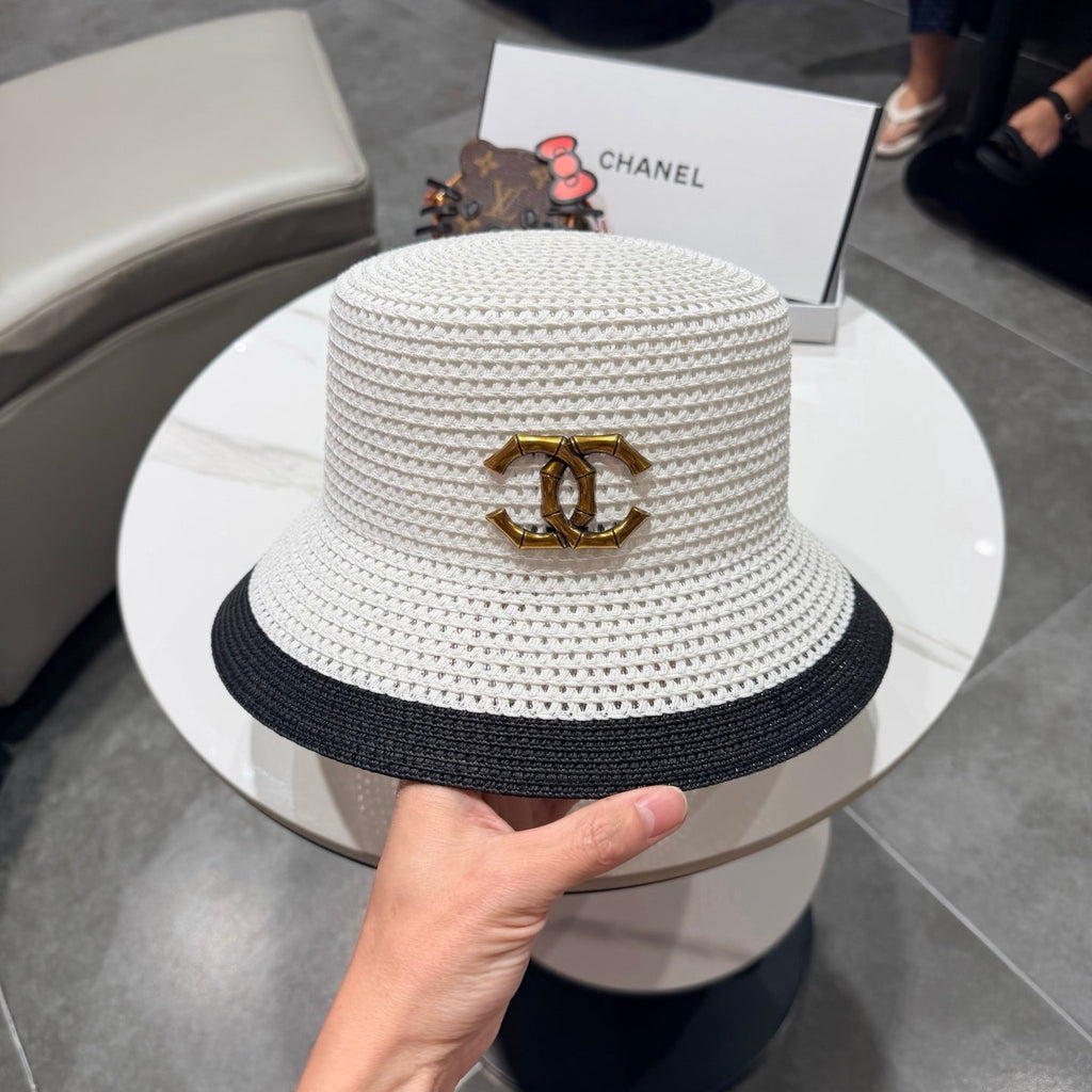Chanel 26 Bucket Hat White in Straw 197775