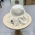 Chanel Bow-tie Bucket Hat White in Cloth 197805