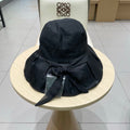 Chanel Bow-tie Bucket Hat Black in Cloth 197804