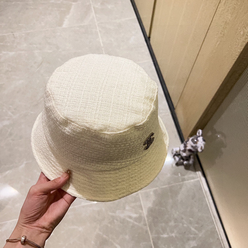 Chanel  Fisherman's Hat White in Cloth 197682