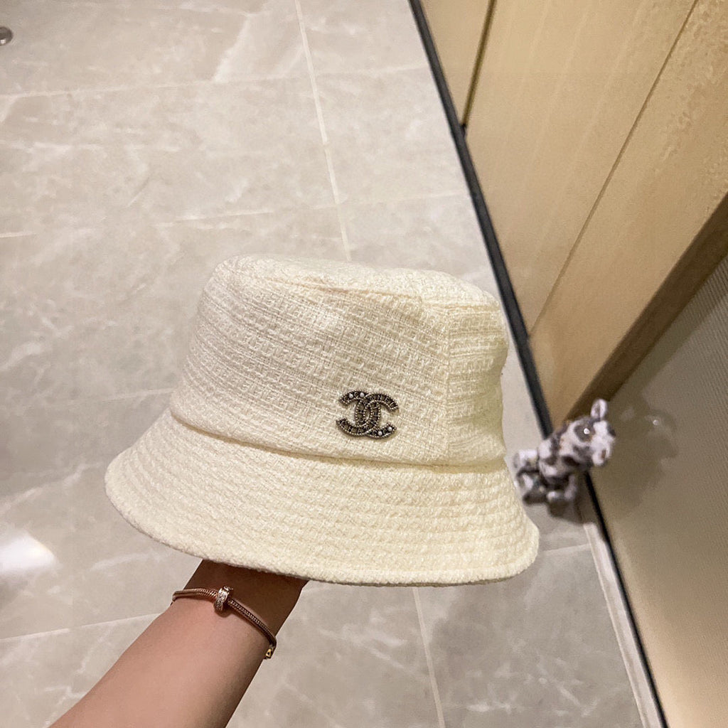 Chanel  Fisherman's Hat White in Cloth 197682