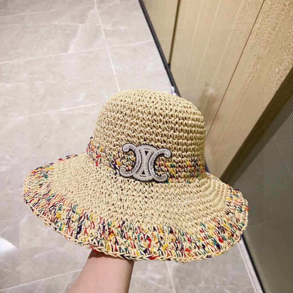 Celine Fisherman's Hat Beige in Straw 197689