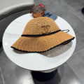 Chanel Fisherman's Hat Camel in Straw 201672