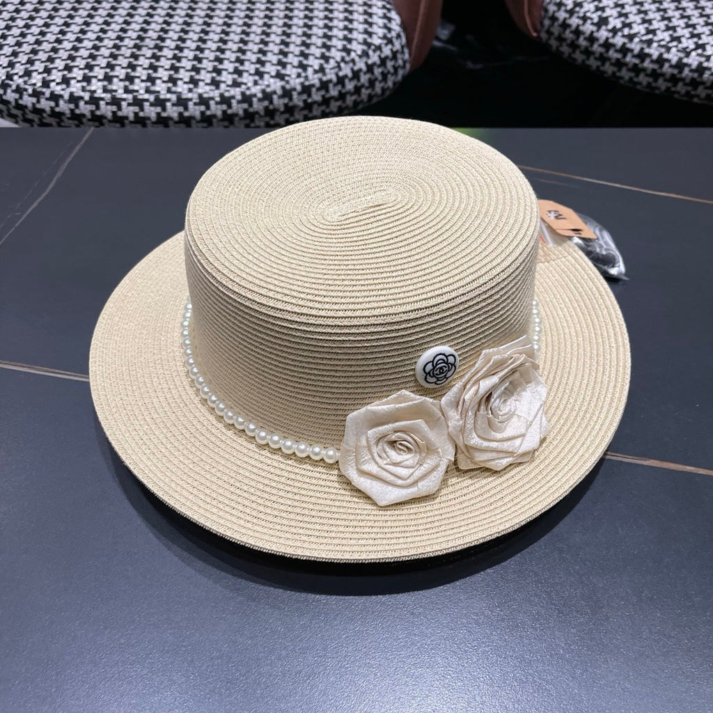 Chanel Summer Sunscreen Hat Ivory in Weaving 205280