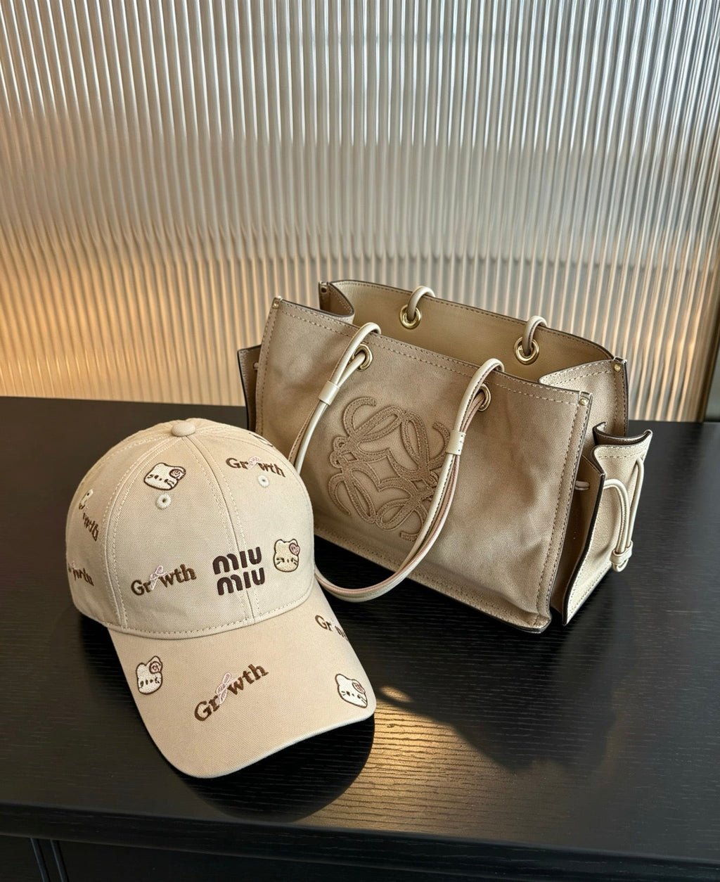 Miu Baseball Cap Cotton 212659