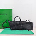 BOTTEGA VENETA Mini Cabat 20cm Black Lambskin Ghw