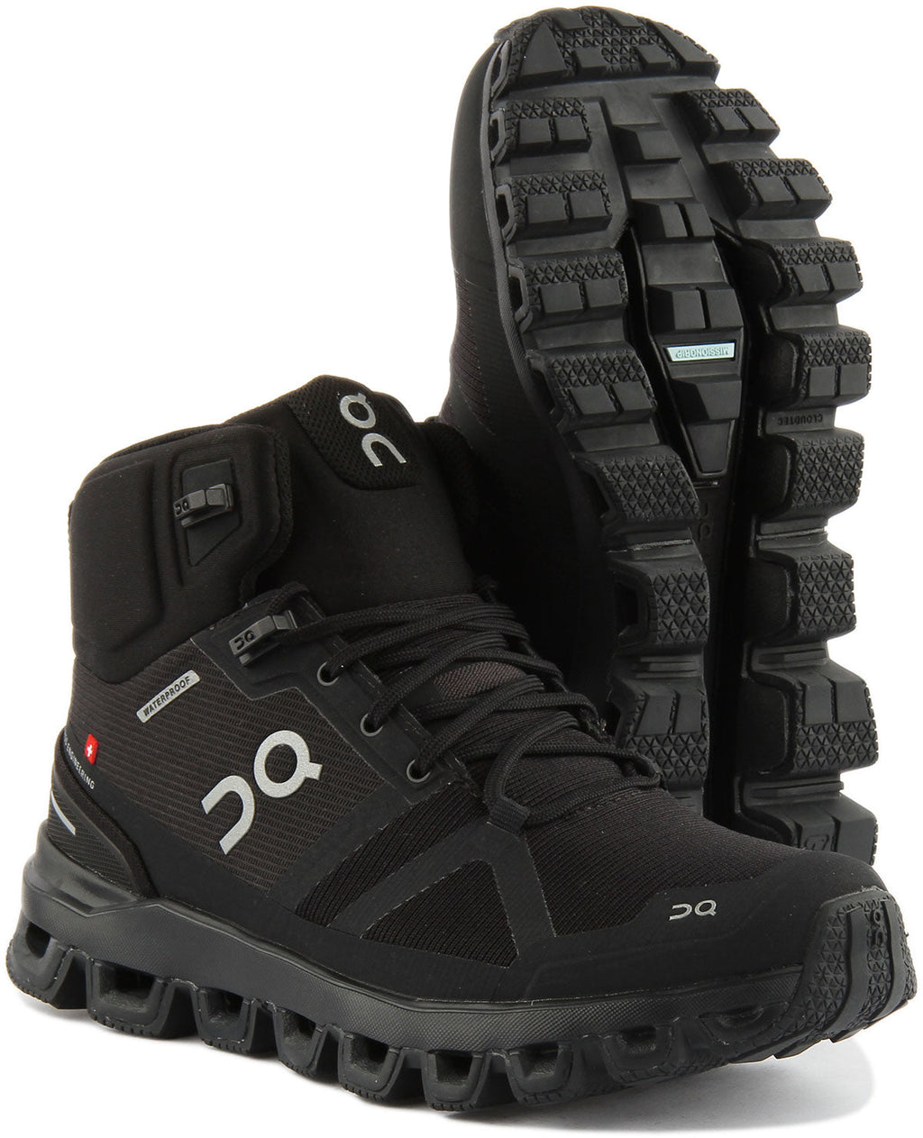 On Running Cloudrock Waterproof In All Black For Women