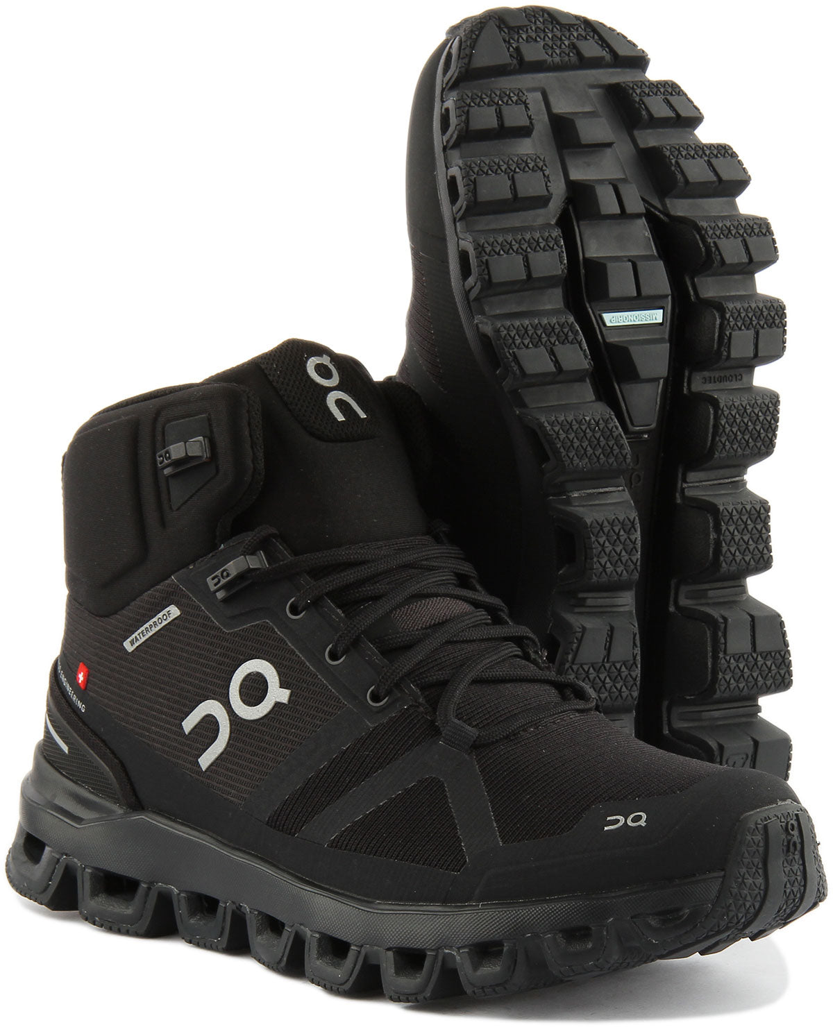 On Running Cloudrock Waterproof In All Black For Women
