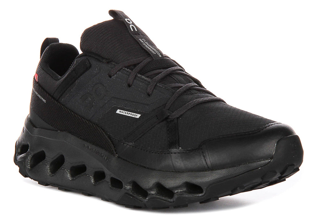 On Running Cloudhorizon Waterproof In Black For Women