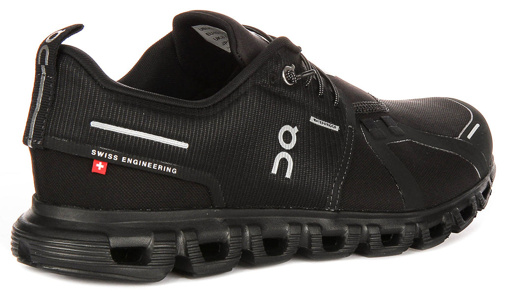 On Running Cloud 6 Waterproof In All Black For Men