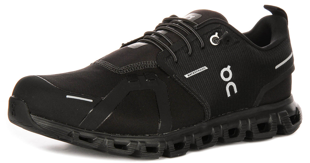 On Running Cloud 6 Waterproof In All Black For Men