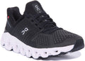 On Running Cloudswift In Black Grey For Women