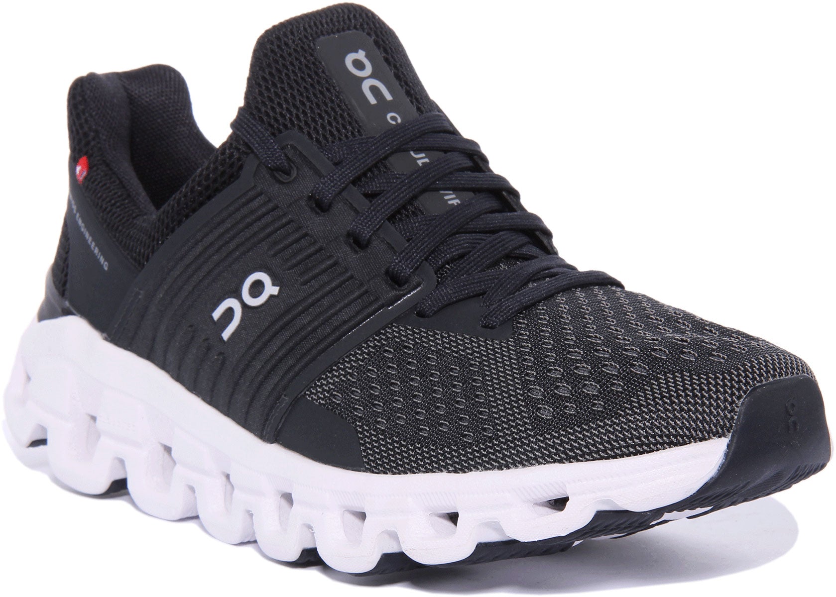 On Running Cloudswift In Black Grey For Women