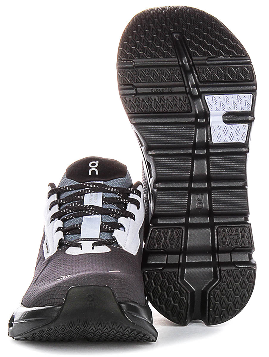 On Running Cloudrunner 2 Waterproof In Black Grey For Women