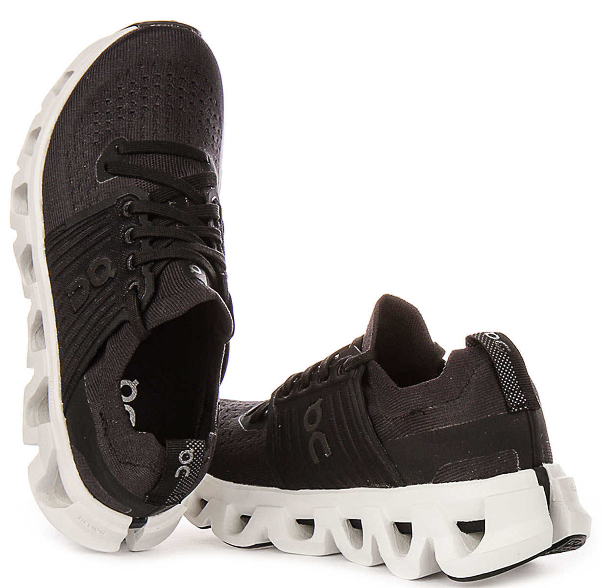 On Running Cloudswift 4 In Black White For Women