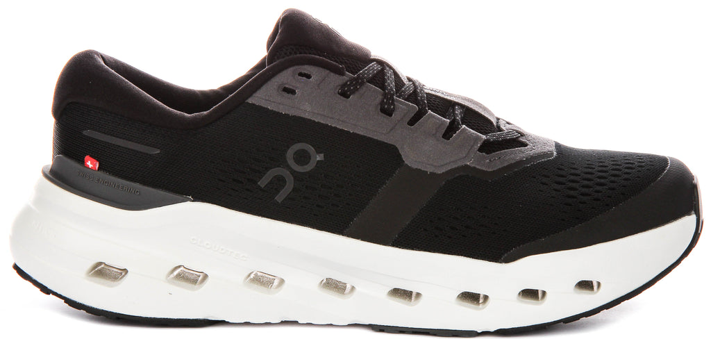 On Running Cloudrunner 3 In Black White For Men