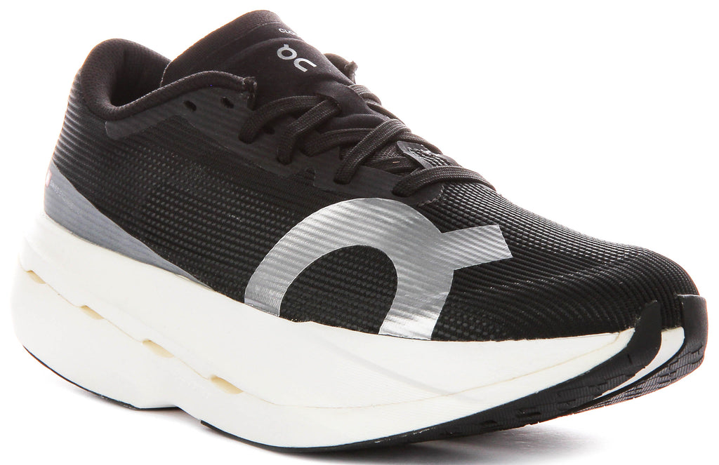 On Running Cloudboom Volt In Black White For Women