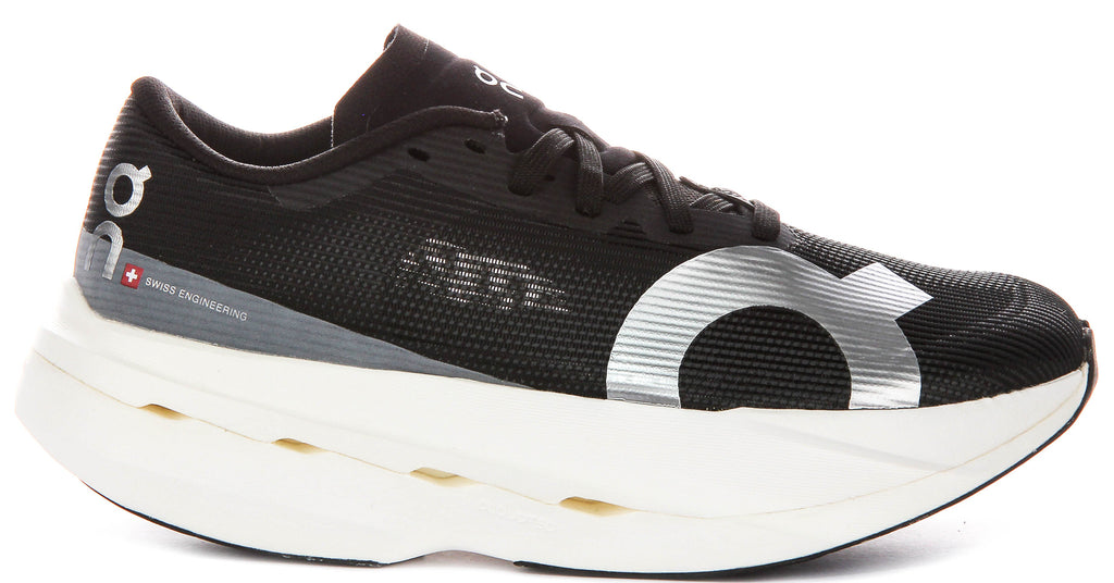 On Running Cloudboom Volt In Black White For Women