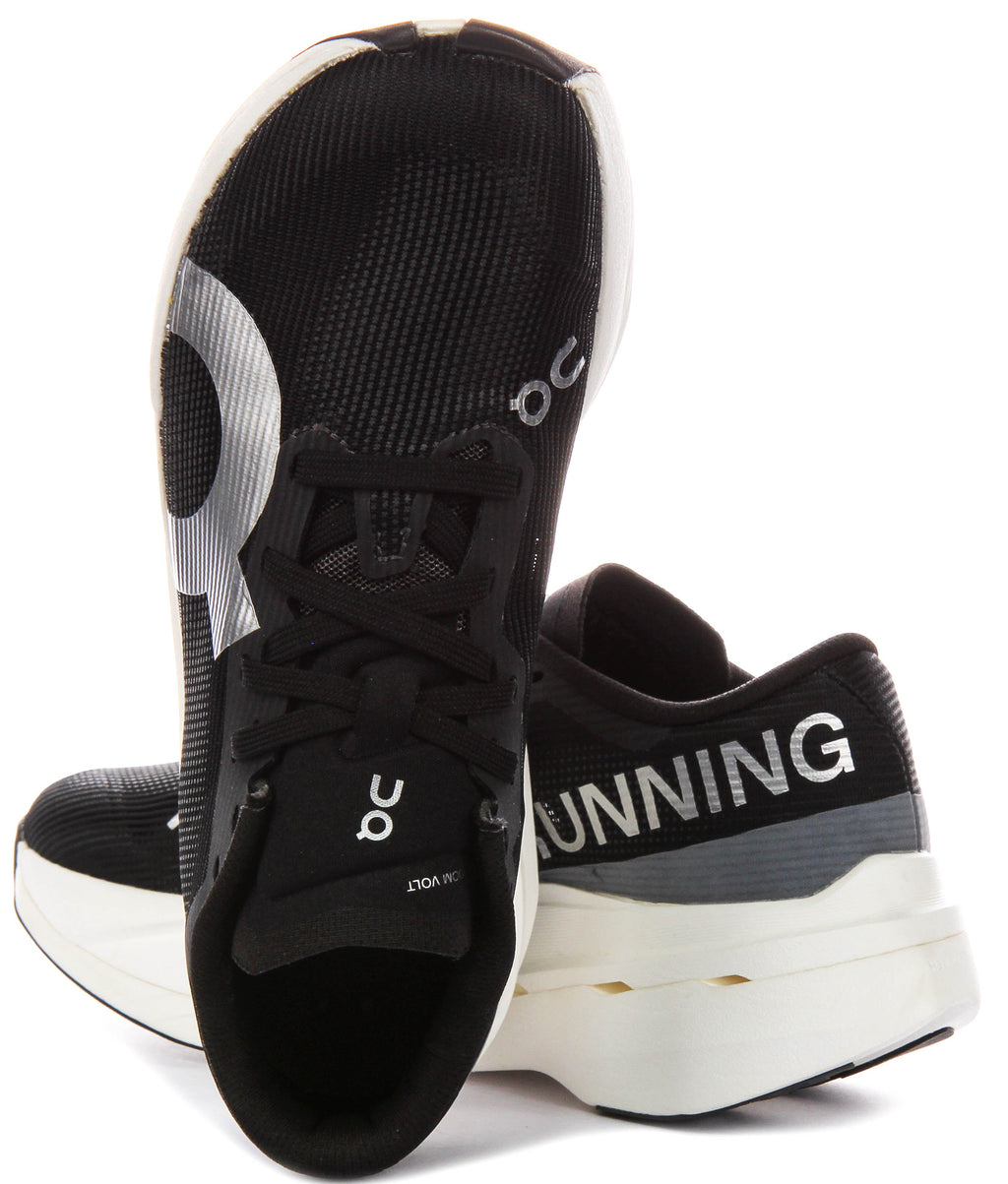 On Running Cloudboom Volt In Black White For Women