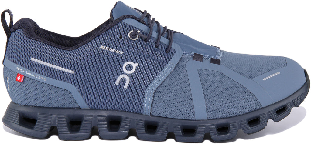 On Running Cloud 5 Waterproof In Blue For Men