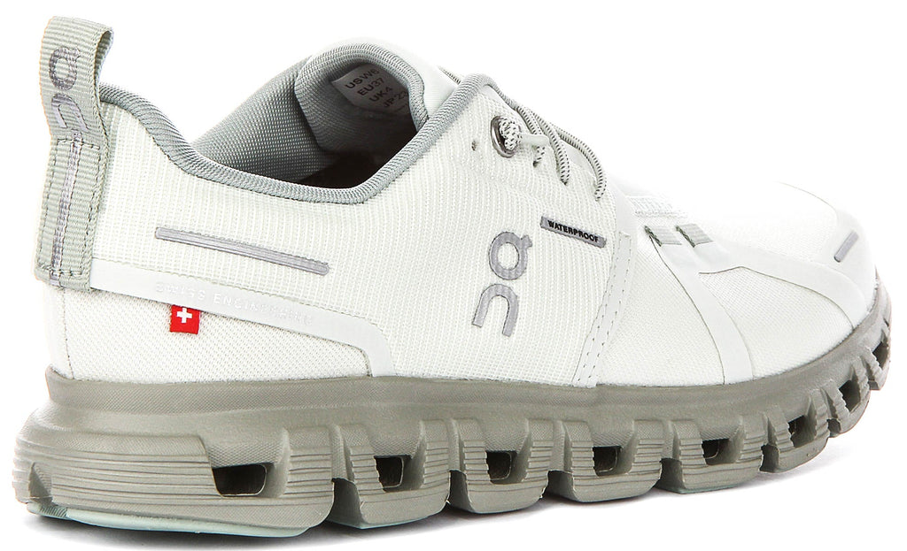 On Running Cloud 6 Waterproof In Green For Women