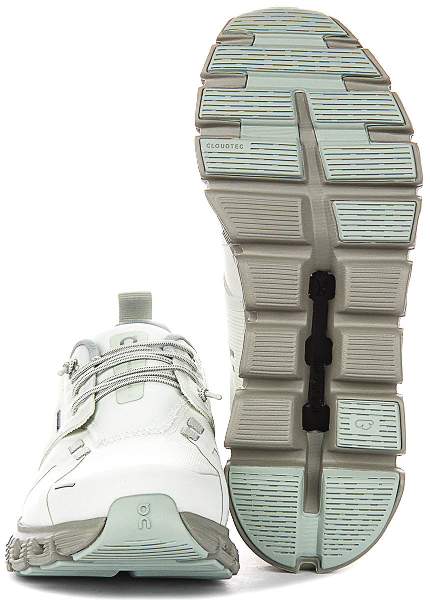On Running Cloud 6 Waterproof In Green For Women