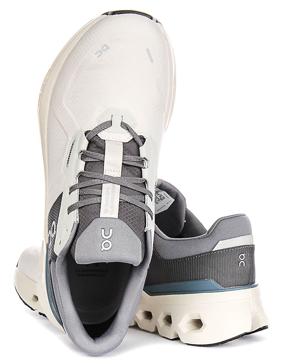 On Running Cloudrunner 2 Waterproof In Grey For Men