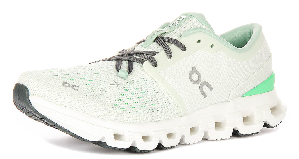 On Running Cloud X 4 In Lime Green For Women